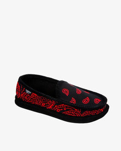 I- BANDANA EMBROIDERY -BLK/RED