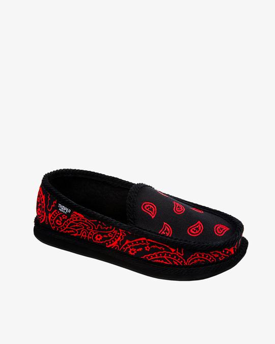 I- BANDANA EMBROIDERY -BLK/RED