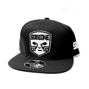 SOMEONE SNAPBACK HAT BLACK